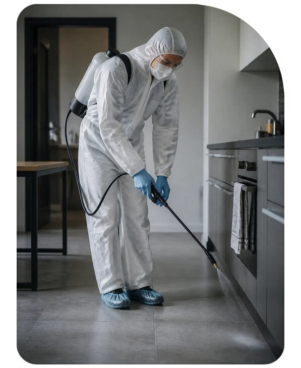 Дезинфекция помещений от бактерий в Щербинке по цене от 2546 р. | Сенат-Щрб